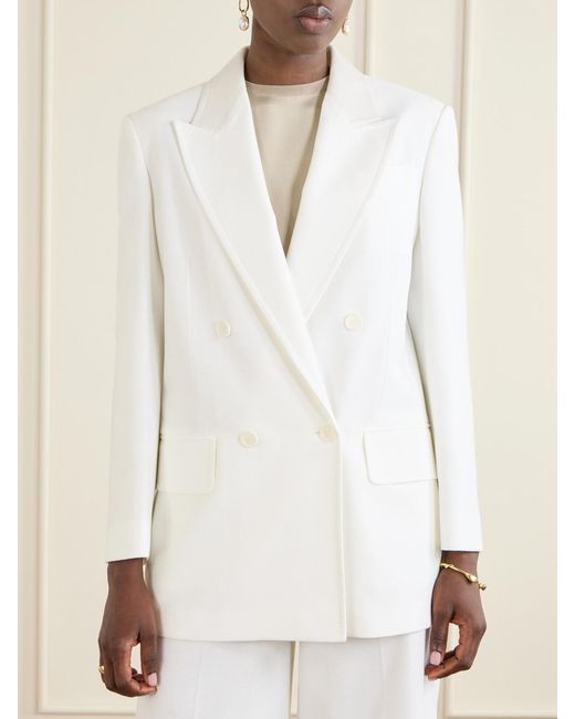Max Mara White Cotton-Ponte Jacket