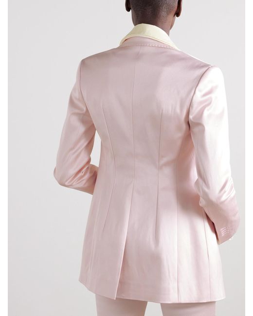 Sa Su Phi Pink Bea Silk-Blend Blazer