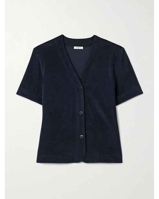 Eres Blue Paresse Cotton-Terry Top