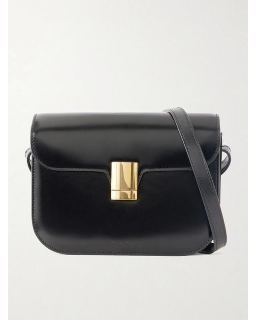Calvin Klein Black Tilla Small Leather Shoulder Bag