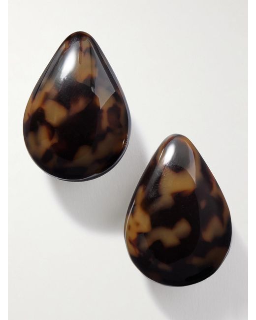 Julietta Black Musgrave-Tone Tortoiseshell Resin Earrings