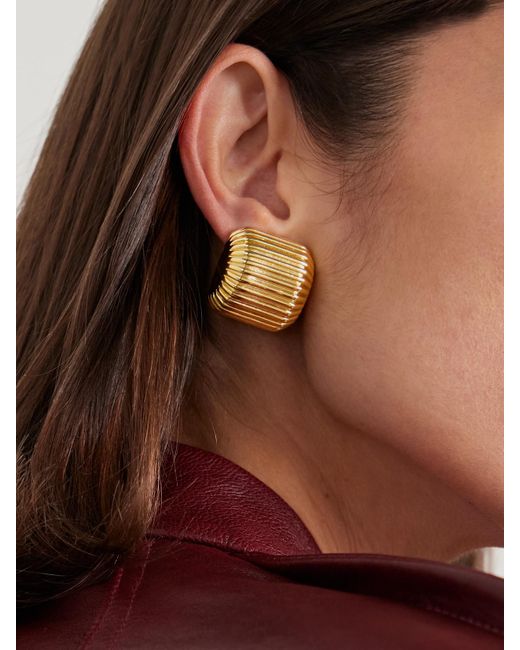 Joolz by Martha Calvo White Elle-Plated Clip Earrings