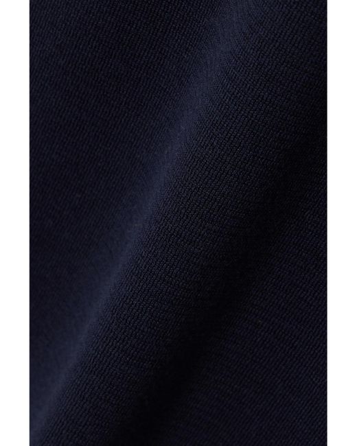 Max Mara Blue Eridani Wool Mini Dress
