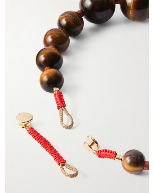 Roxanne Assoulin Brown The Very Big Bead Stone Tiger's Eye Necklace