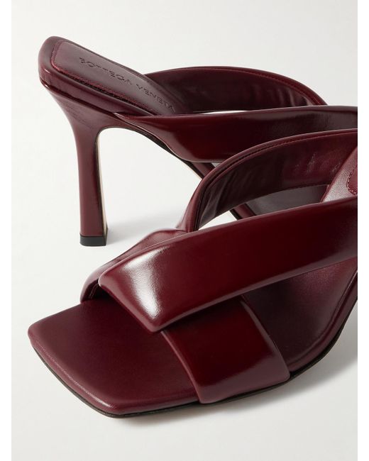 Bottega Veneta Brown Riva Padded Leather Mules