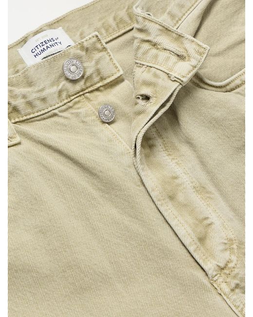 Citizens of Humanity Natural Pina Baggy Cropped Low-Rise Wide-Leg Jeans