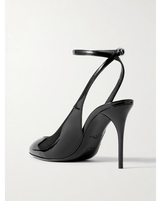 Alaïa Black 90 Pumps Aus Lackleder