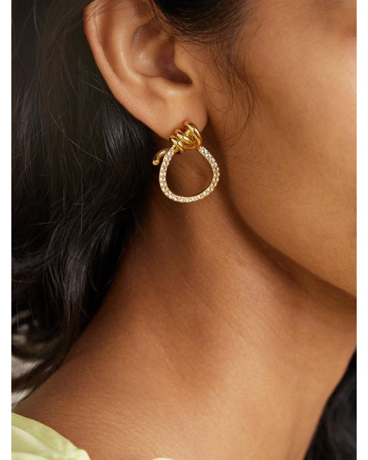 Completedworks Metallic Notsobig Thread Ii Recycled Vermeil Topaz Earrings