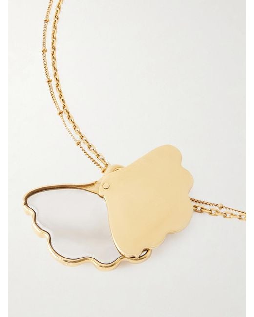 Chloé White Tone Necklace