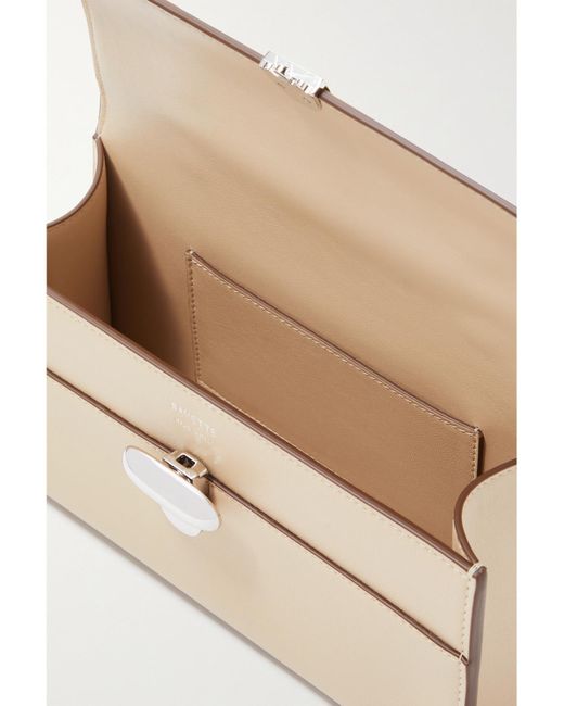 SAVETTE Natural Symmetry Pochette Leather Tote