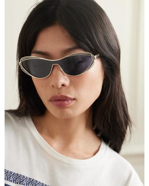 Dior Blue Fildior M1U Cat-Eye-Tone Sunglasses