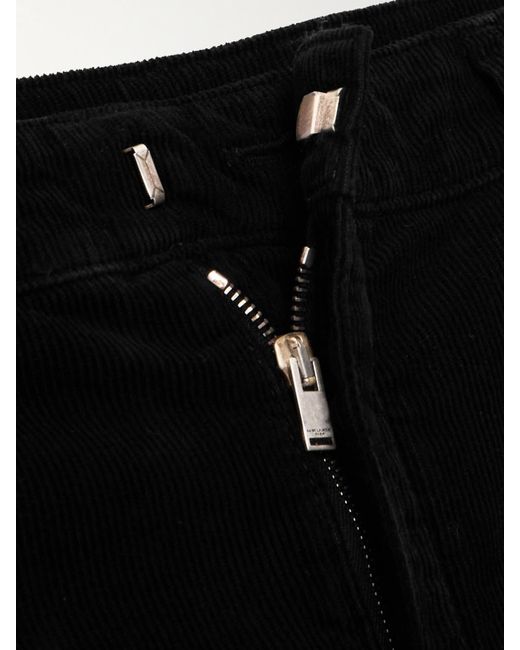 Saint Laurent Black Bootcut-Hose Aus Baumwollcord