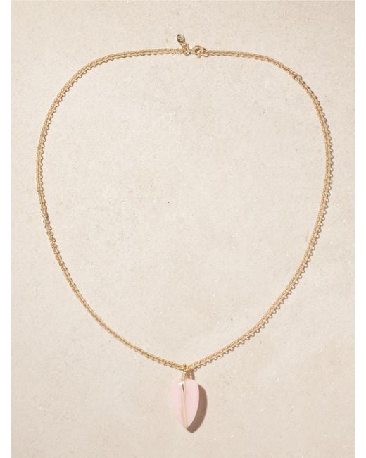 BY PARIAH Natural 14-Karat Recycled Opal Necklace
