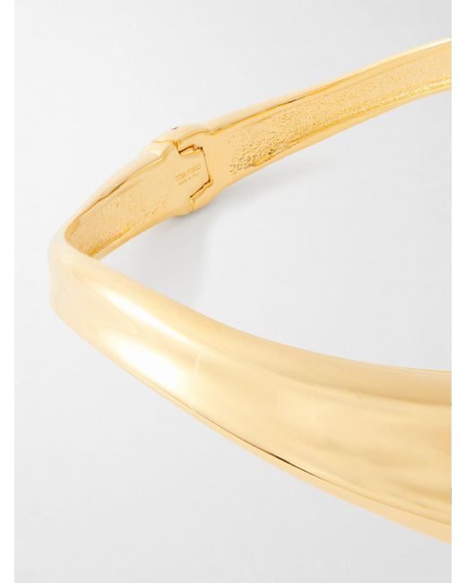 Tom Ford Metallic Goldfarbener Choker