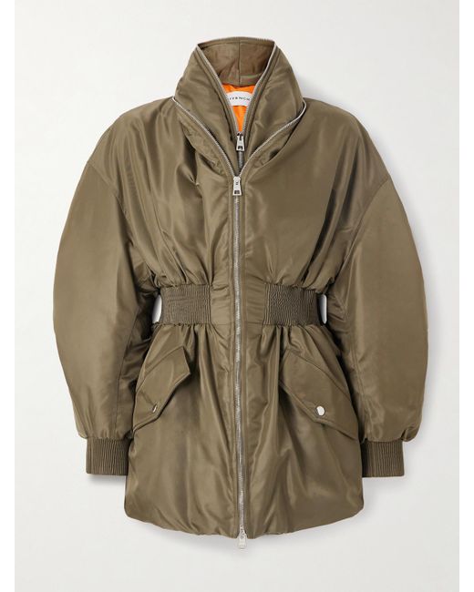 Givenchy Green Padded Shell Jacket