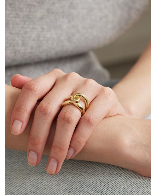 LIE STUDIO Metallic The Agnes-Plated Ring