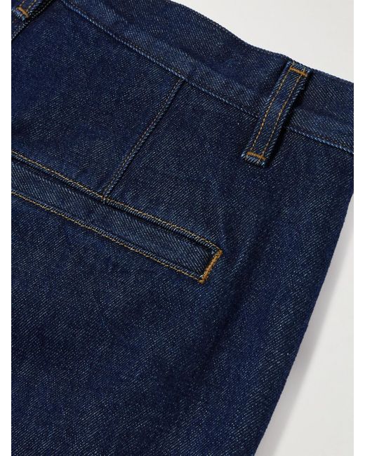 Citizens of Humanity Blue Ayla Polish Hoch Sitzende Jeans Mit Weitem Bein