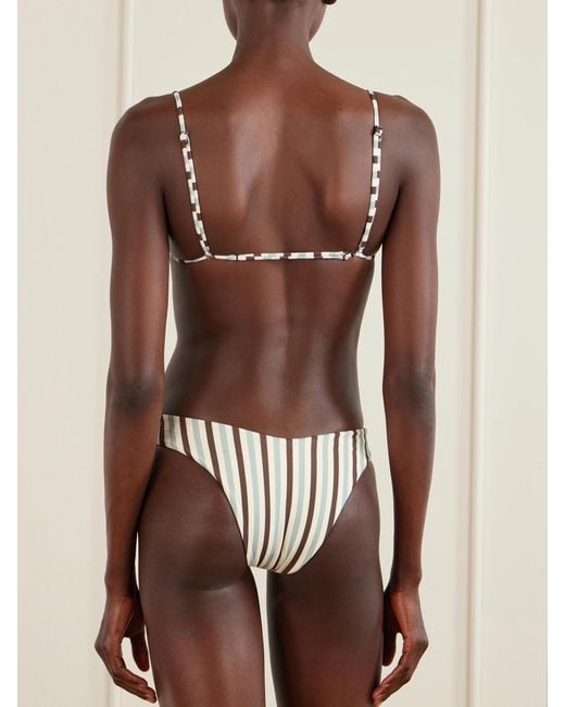 Haight Natural Leila Striped Bikini Briefs