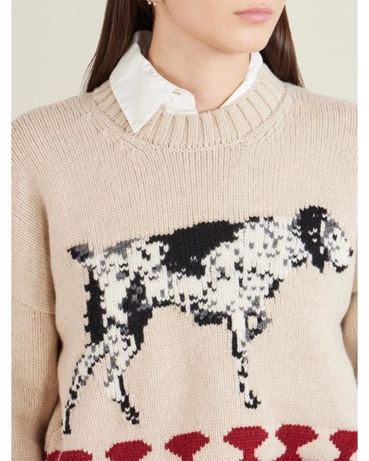 S.S.Daley Multicolor Intarsia-Knit Wool Sweater