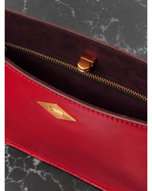 Metier Red Ease Leather Clutch