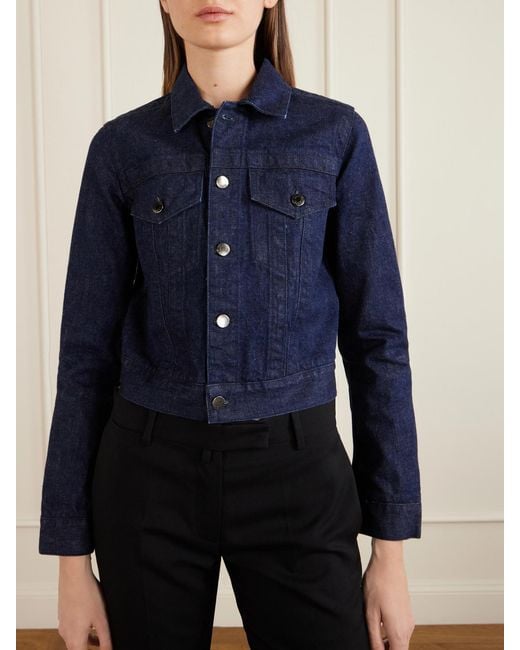 Calvin Klein Blue Lynette Wool-Denim Jacket