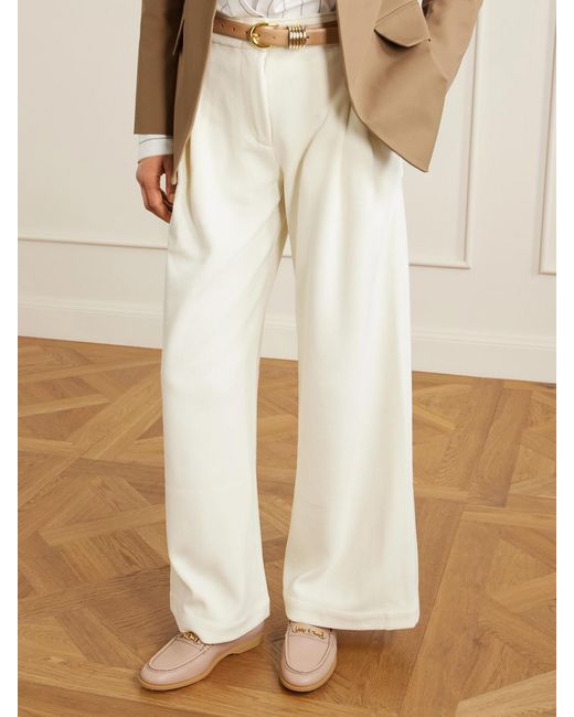 Tod's Natural Gomma Embellished Textured-Leather Loafers