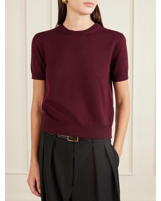 High Sport Red Janis Wool Top