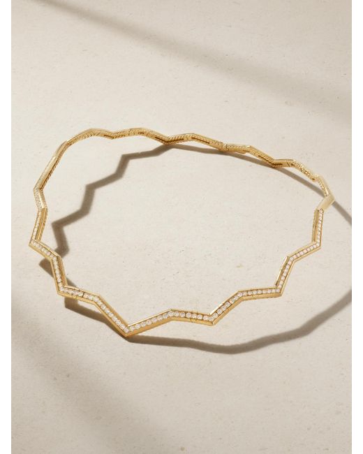 David Yurman Natural Stax Kette Aus 18 Karat Mit Diamanten