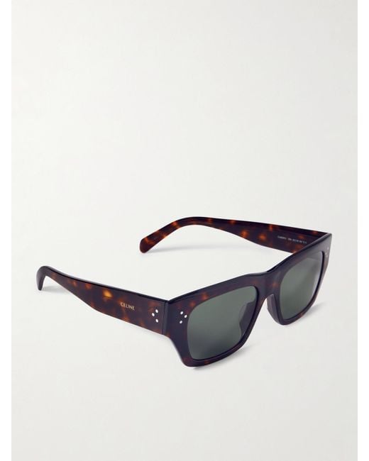 Céline Blue Square-Frame Acetate Sunglasses