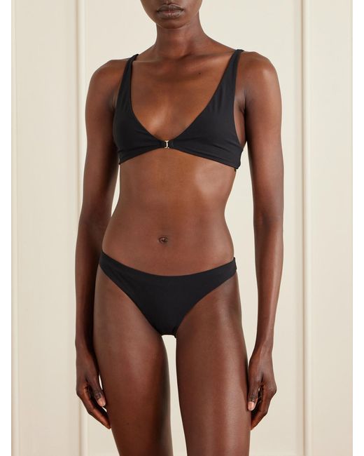 Kiki de Montparnasse Black Coeur Cheeky Bikini Briefs