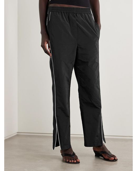 Tibi Black Shell Track Pants