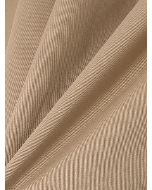 Totême Natural Pleated Organic Cotton-Twill Shorts