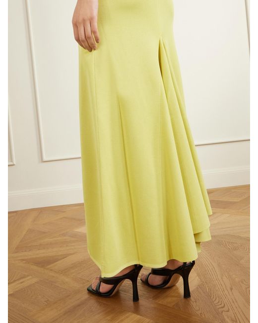 Jacquemus Yellow The Maille Knitted Maxi Dress