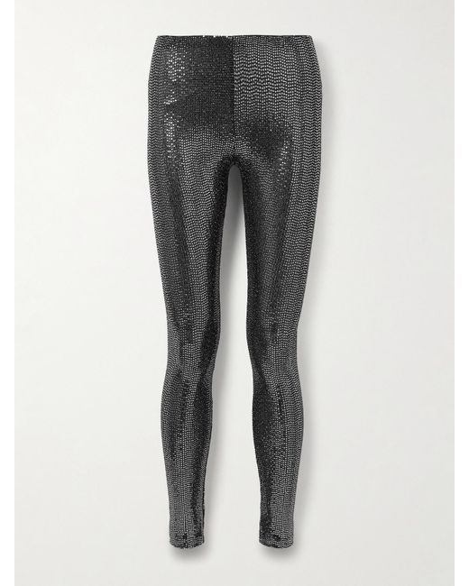 Isabel Marant Gray Joshua Sequined Tulle Leggings