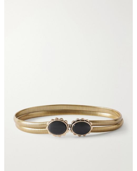 Isabel Marant Natural Twina-Tone And Stone Belt
