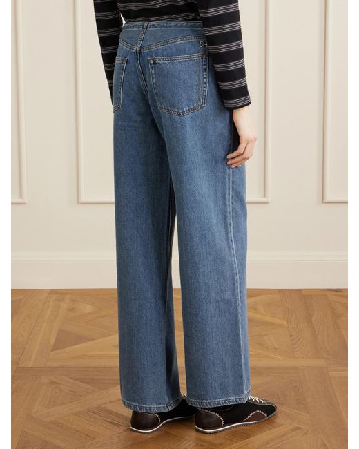 Still Here Blue Cool Wide-Leg Jeans