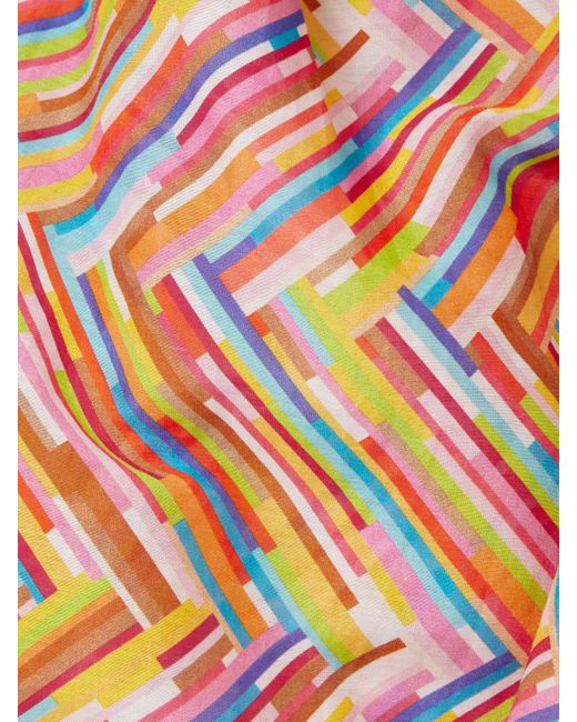 Missoni Orange Mare Printed Cotton And Silk-Blend Voile Shirt