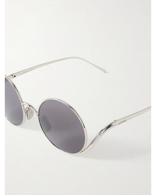 Loewe Metallic Round-Frame-Tone Sunglasses