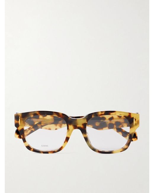 Loewe Natural Anagram Square-Frame Acetate Optical Glasses