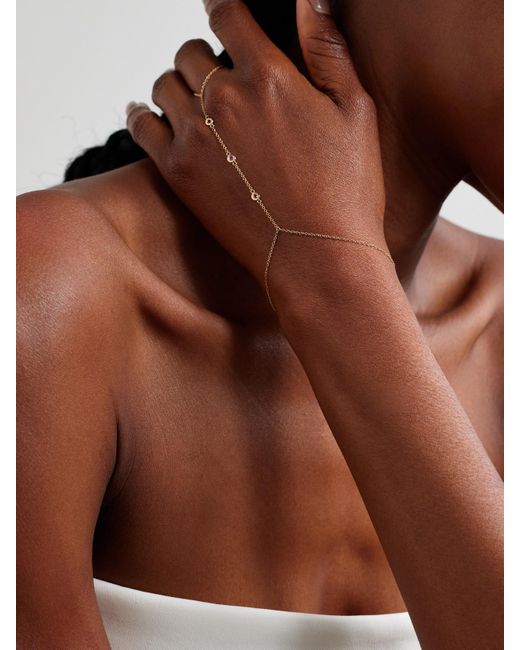 Jacquie Aiche Natural Armband Aus 14 Karat Mit Saphiren