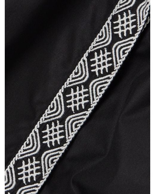 Veste Sans Manches Raccourcie En Popeline De Coton Mélangé À Broderies Nevada Emporio Sirenuse en coloris Black