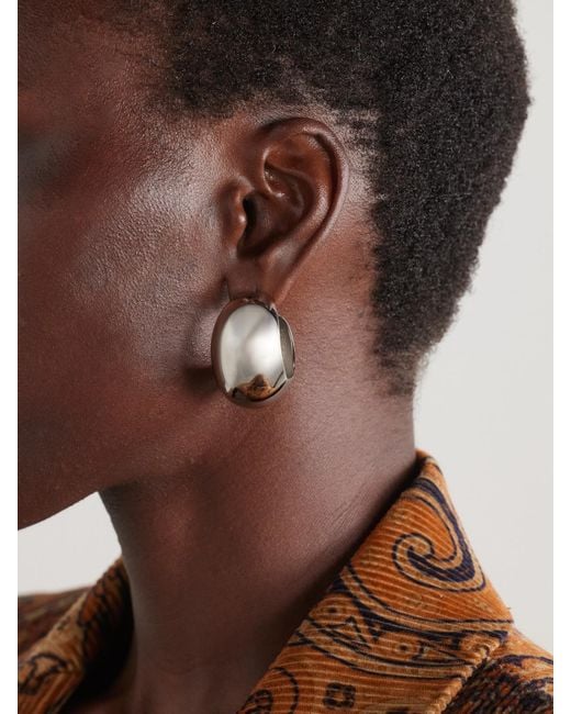 Isabel Marant Natural Tone Hoop Earrings