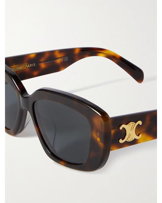 Céline Black Triomphe Sonnenbrille Mit Eckigem Rahmen Aus Azetat