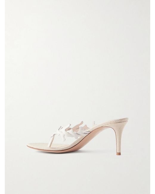 Gianvito Rossi Natural 70 Leather Sandals