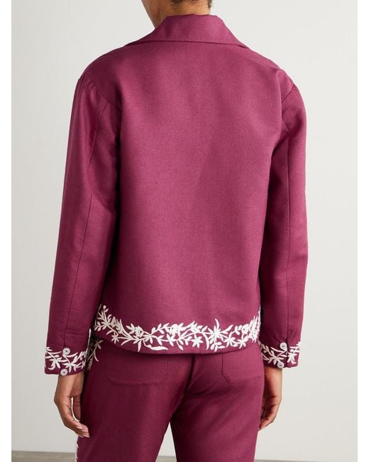 Alix Of Bohemia Jude Canyon Embroidered Silk Jacket