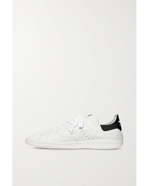Balenciaga + Adidas Stan Smith Perforated Leather Sneakers in White | Lyst