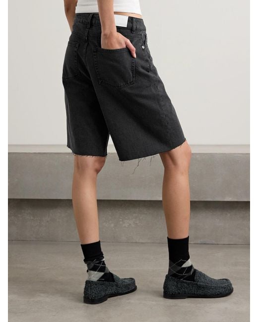 Halfboy Black Denim Shorts
