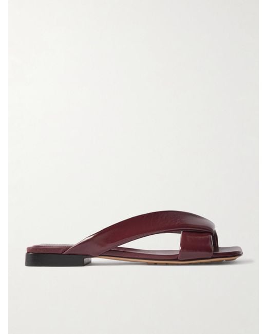 Bottega Veneta Brown Riva Padded Leather Sandals