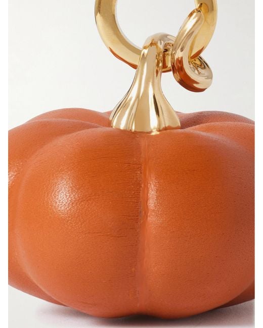 Loewe Orange Pumpkin-Tone And Resin Bag Charm