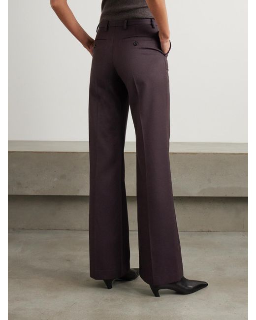 Frankie Shop Purple Lyra Twill Flared Pants